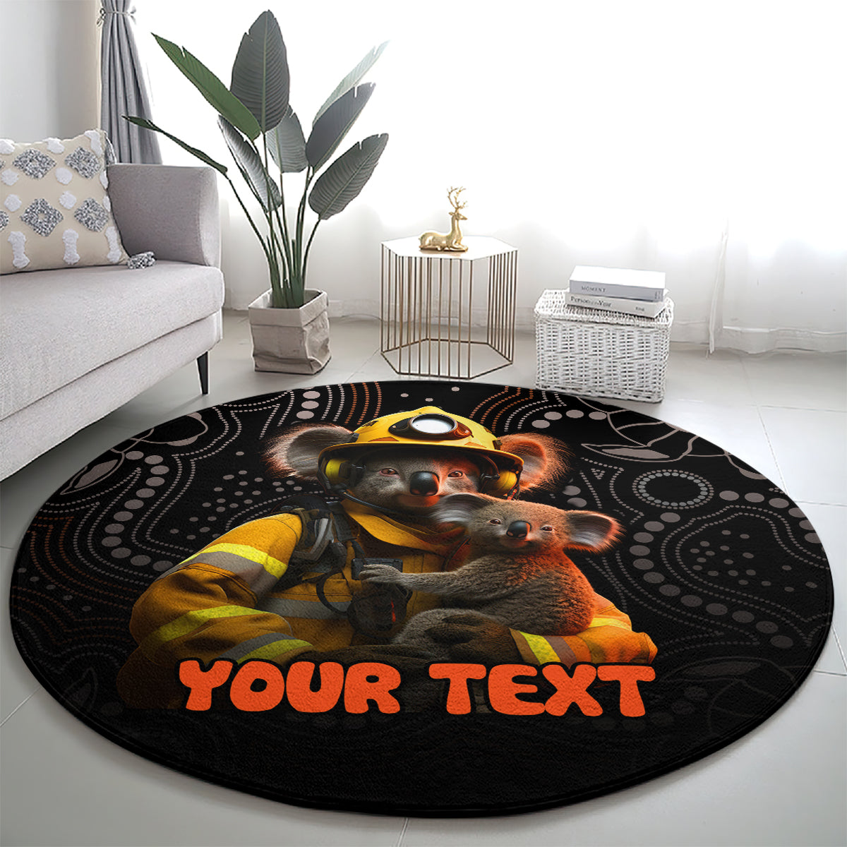 personalised-paws-for-australia-round-carpet-bushfire-awareness-indigenous-aboriginal