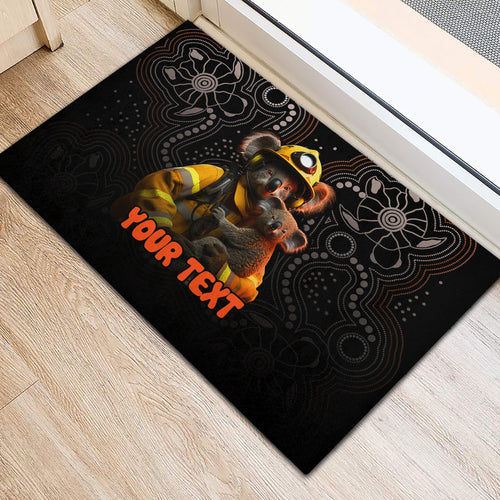 personalised-paws-for-australia-rubber-doormat-bushfire-awareness-indigenous-aboriginal