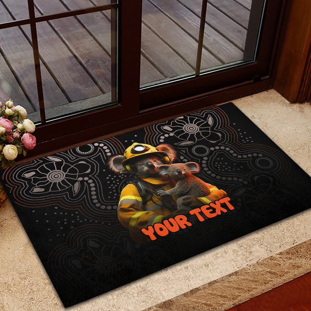personalised-paws-for-australia-rubber-doormat-bushfire-awareness-indigenous-aboriginal