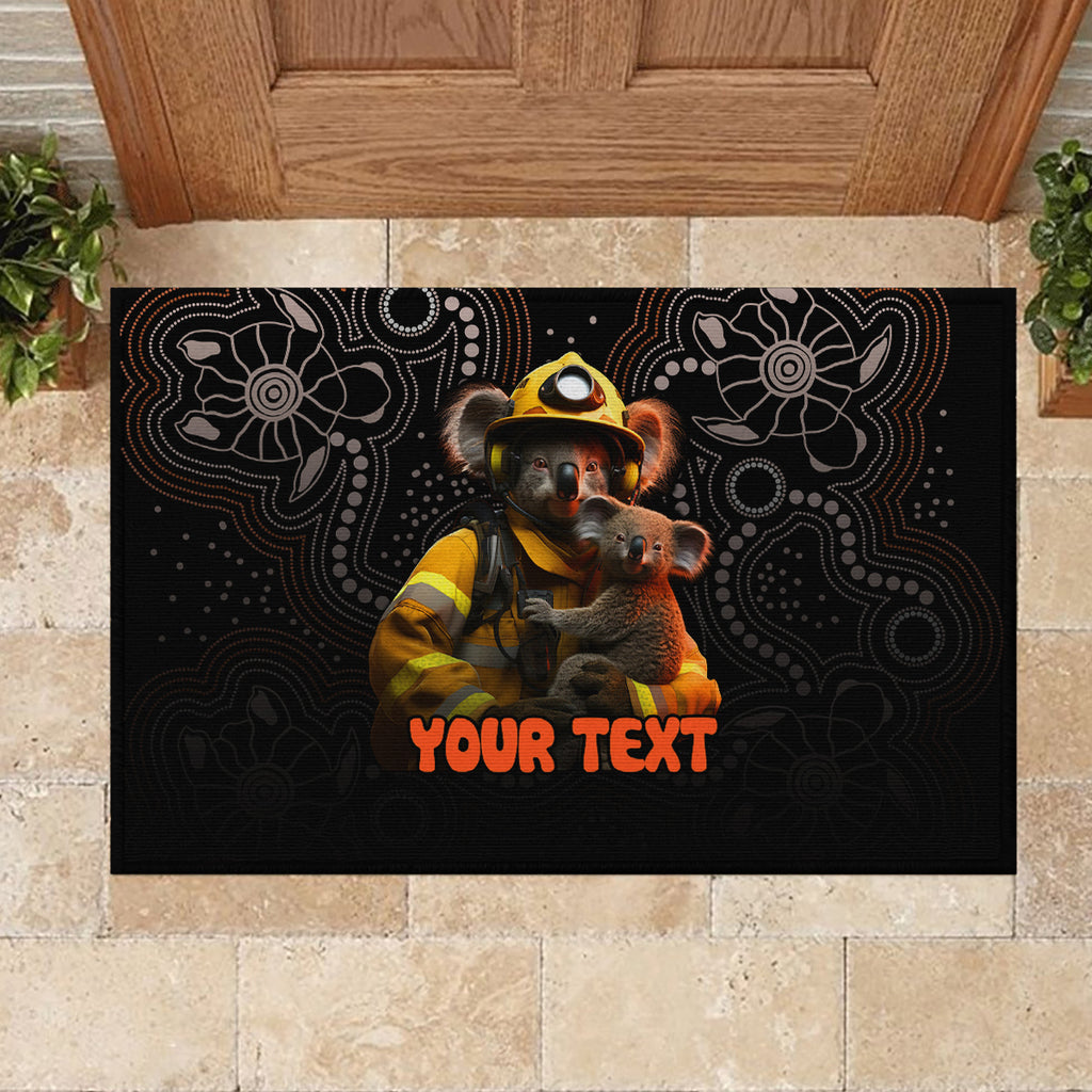 personalised-paws-for-australia-rubber-doormat-bushfire-awareness-indigenous-aboriginal