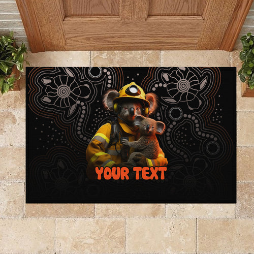 personalised-paws-for-australia-rubber-doormat-bushfire-awareness-indigenous-aboriginal