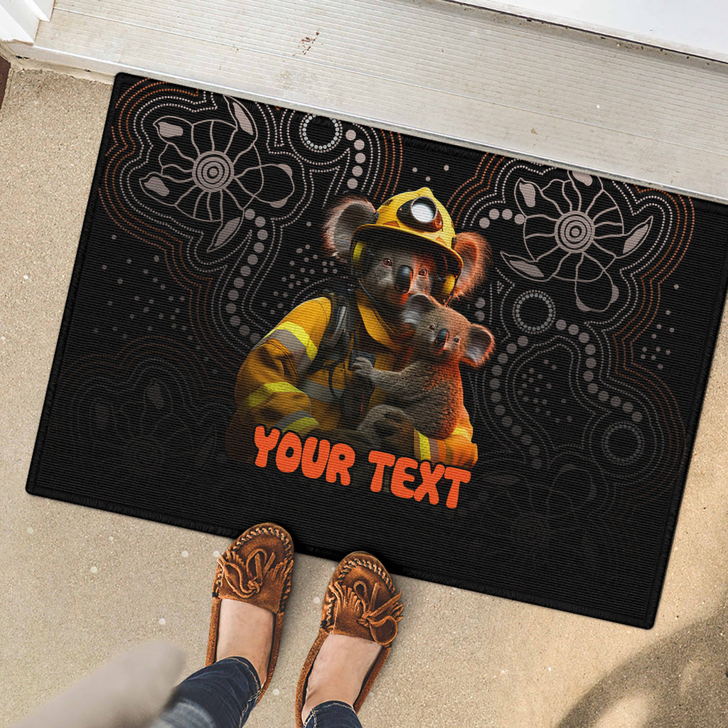 personalised-paws-for-australia-rubber-doormat-bushfire-awareness-indigenous-aboriginal