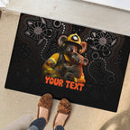 personalised-paws-for-australia-rubber-doormat-bushfire-awareness-indigenous-aboriginal