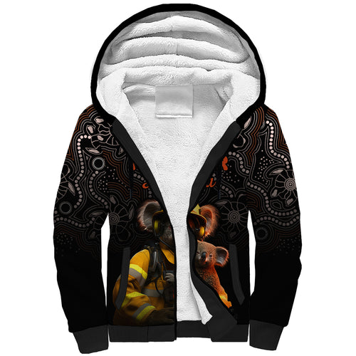 personalised-paws-for-australia-sherpa-hoodie-bushfire-awareness-indigenous-aboriginal