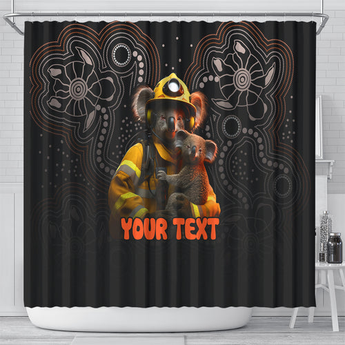 personalised-paws-for-australia-shower-curtain-bushfire-awareness-indigenous-aboriginal