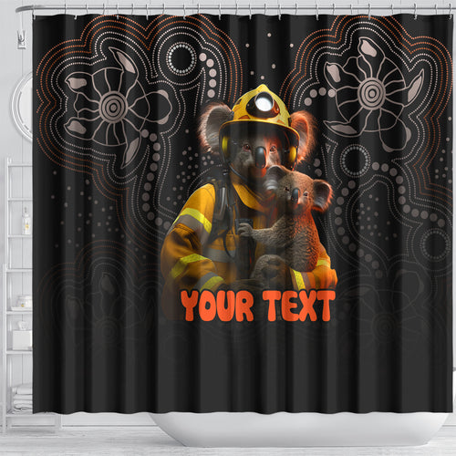 personalised-paws-for-australia-shower-curtain-bushfire-awareness-indigenous-aboriginal