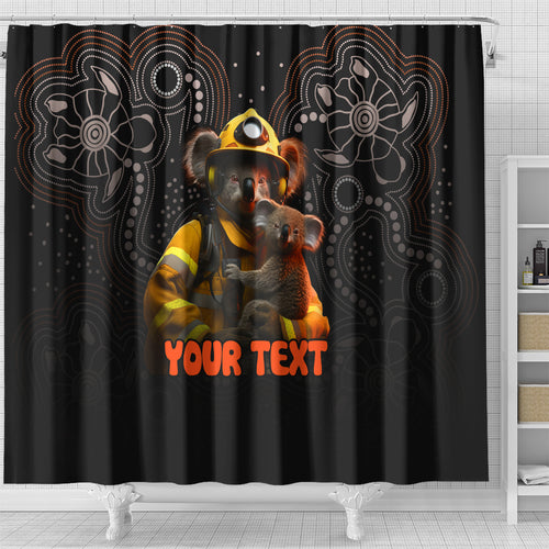 personalised-paws-for-australia-shower-curtain-bushfire-awareness-indigenous-aboriginal