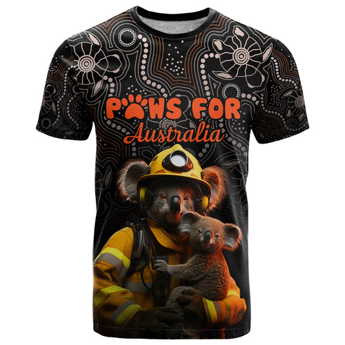 personalised-paws-for-australia-t-shirt-bushfire-awareness-indigenous-aboriginal