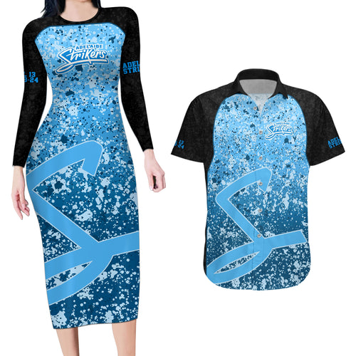 adelaide-strikers-custom-couples-matching-long-sleeve-bodycon-dress-and-hawaiian-shirt-bbl-cricket-team-2024