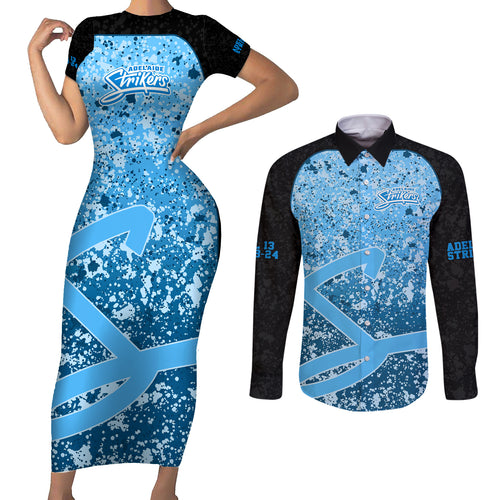 adelaide-strikers-custom-couples-matching-short-sleeve-bodycon-dress-and-long-sleeve-button-shirt-bbl-cricket-team-2024