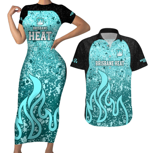 brisbane-heat-custom-couples-matching-short-sleeve-bodycon-dress-and-hawaiian-shirt-bbl-cricket-team-2024