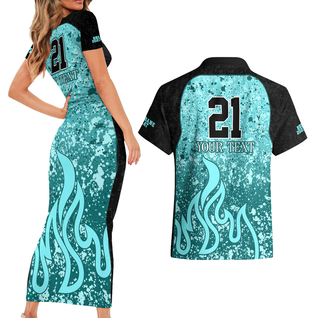 brisbane-heat-custom-couples-matching-short-sleeve-bodycon-dress-and-hawaiian-shirt-bbl-cricket-team-2024