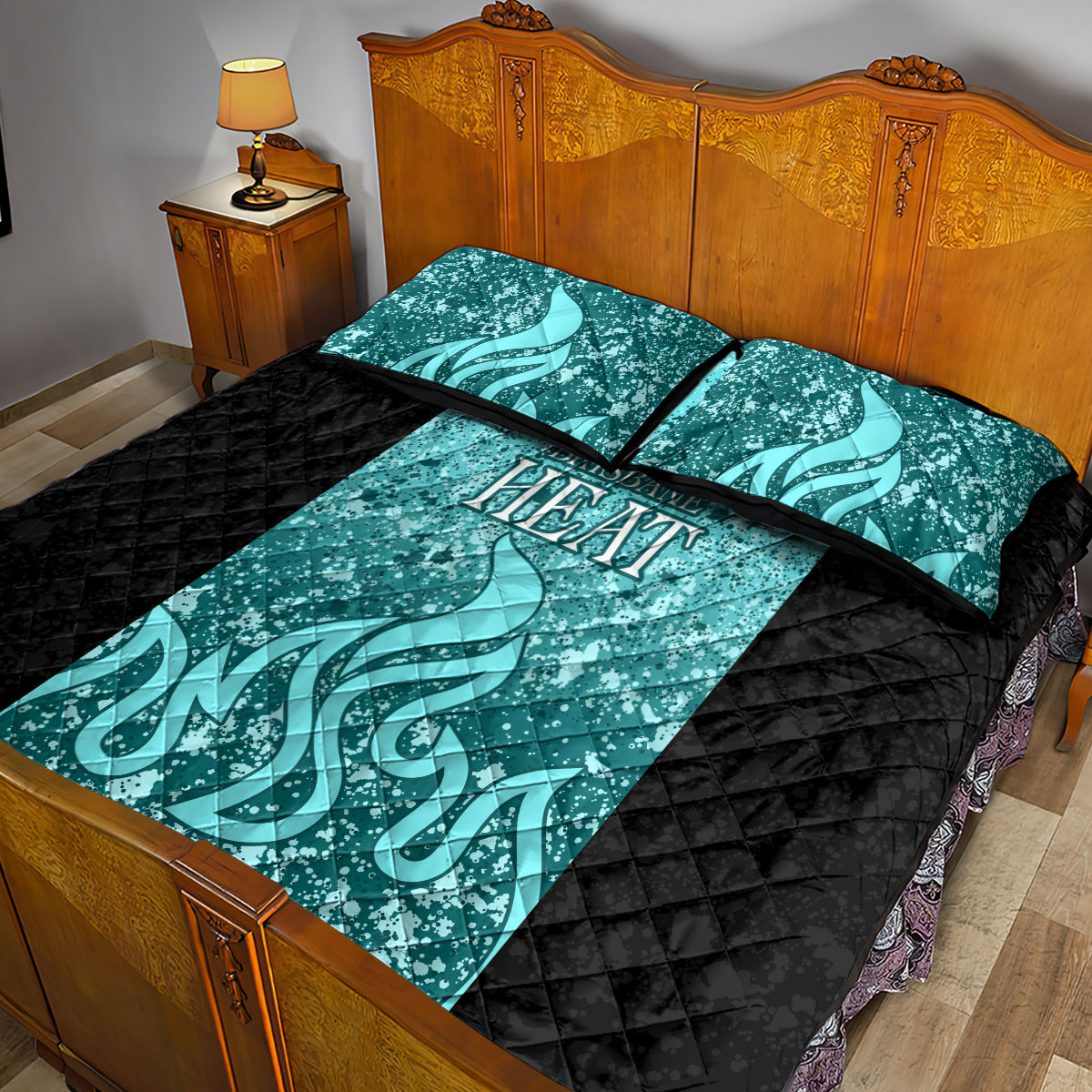 brisbane-heat-custom-quilt-bed-set-bbl-cricket-team-2024