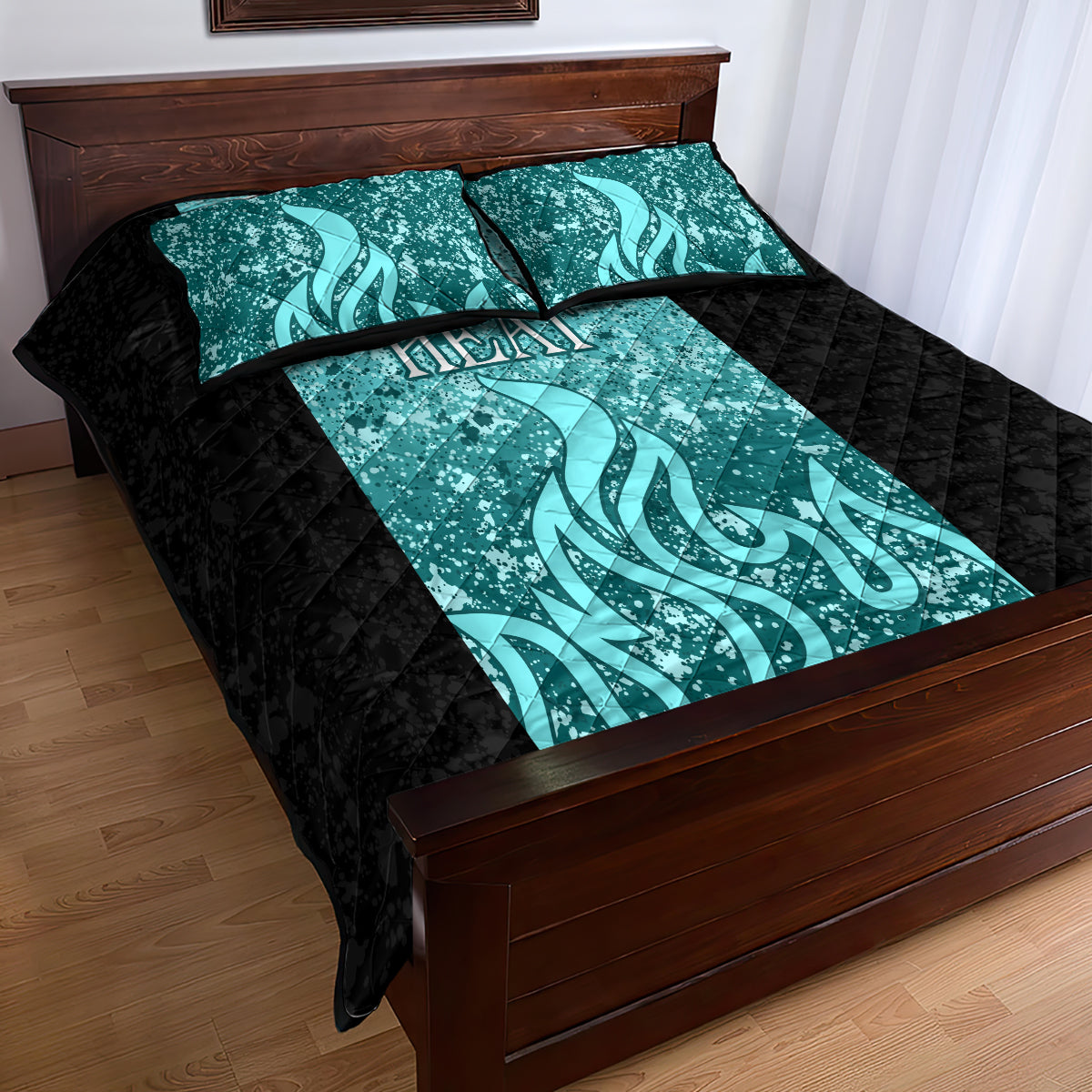 brisbane-heat-custom-quilt-bed-set-bbl-cricket-team-2024