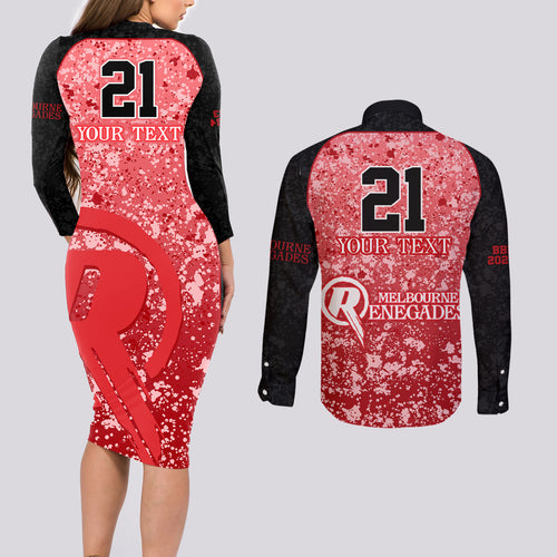 melbourne-renegades-custom-couples-matching-long-sleeve-bodycon-dress-and-long-sleeve-button-shirt-bbl-cricket-team-2024