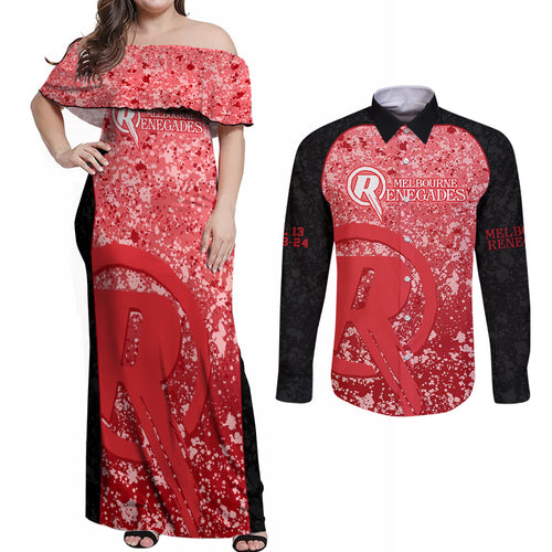 melbourne-renegades-custom-couples-matching-off-shoulder-maxi-dress-and-long-sleeve-button-shirt-bbl-cricket-team-2024