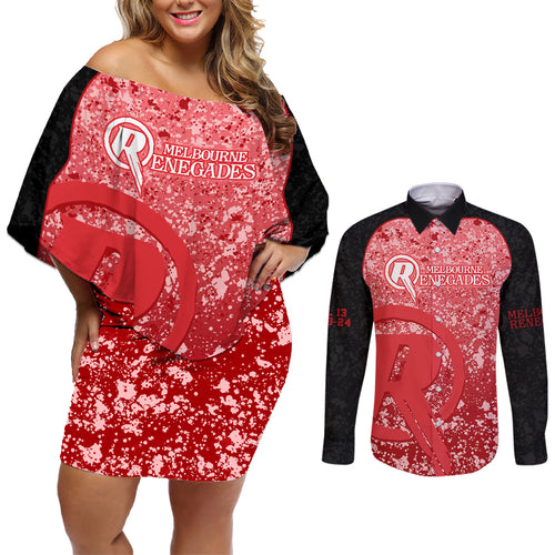 melbourne-renegades-custom-couples-matching-off-shoulder-short-dress-and-long-sleeve-button-shirt-bbl-cricket-team-2024
