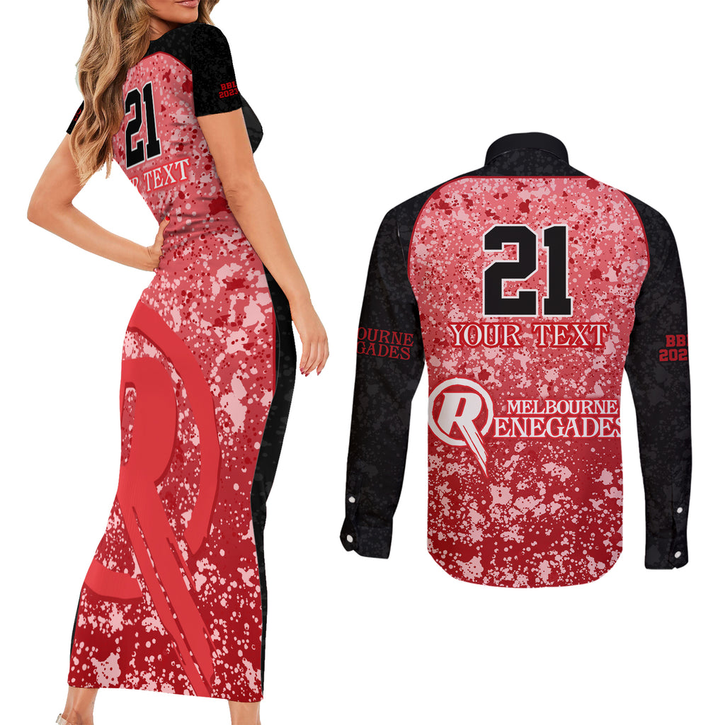 melbourne-renegades-custom-couples-matching-short-sleeve-bodycon-dress-and-long-sleeve-button-shirt-bbl-cricket-team-2024