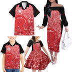 melbourne-renegades-custom-family-matching-off-shoulder-long-sleeve-dress-and-hawaiian-shirt-bbl-cricket-team-2024