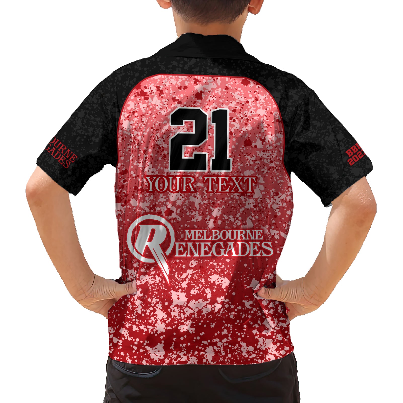 melbourne-renegades-custom-family-matching-short-sleeve-bodycon-dress-and-hawaiian-shirt-bbl-cricket-team-2024