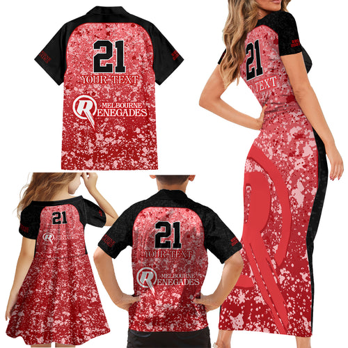 melbourne-renegades-custom-family-matching-short-sleeve-bodycon-dress-and-hawaiian-shirt-bbl-cricket-team-2024