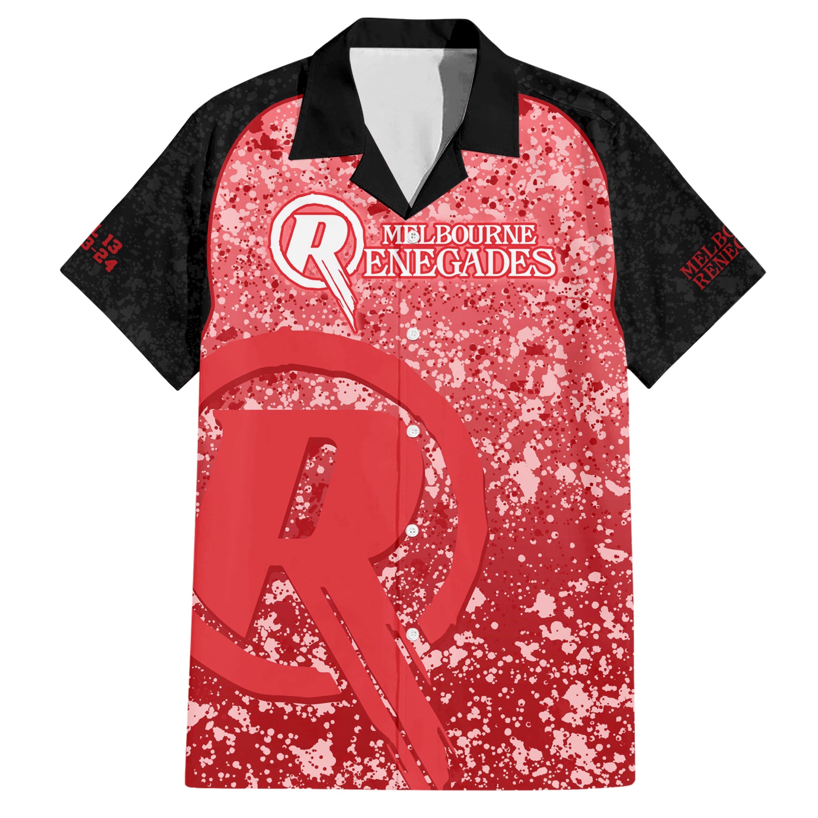 melbourne-renegades-custom-family-matching-short-sleeve-bodycon-dress-and-hawaiian-shirt-bbl-cricket-team-2024