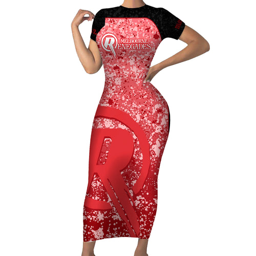 melbourne-renegades-custom-family-matching-short-sleeve-bodycon-dress-and-hawaiian-shirt-bbl-cricket-team-2024