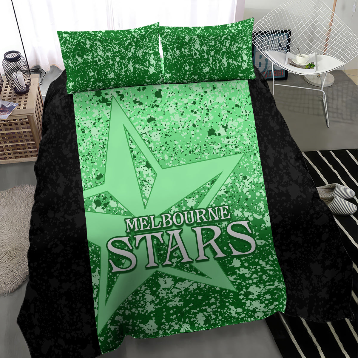 melbourne-stars-custom-bedding-set-bbl-cricket-team-2024
