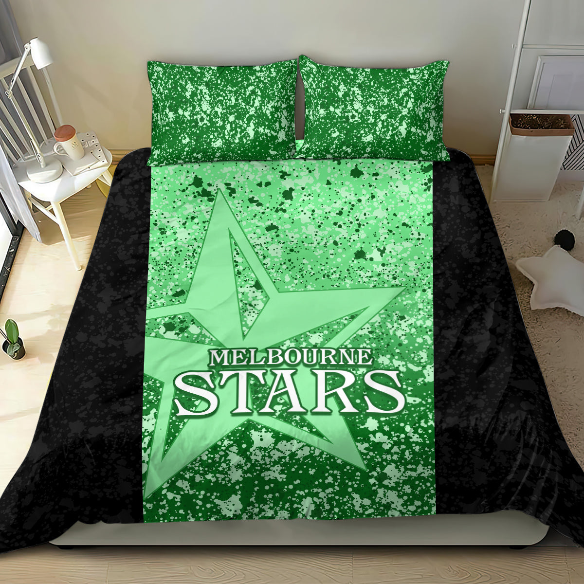 melbourne-stars-custom-bedding-set-bbl-cricket-team-2024