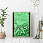 melbourne-stars-custom-canvas-wall-art-bbl-cricket-team-2024