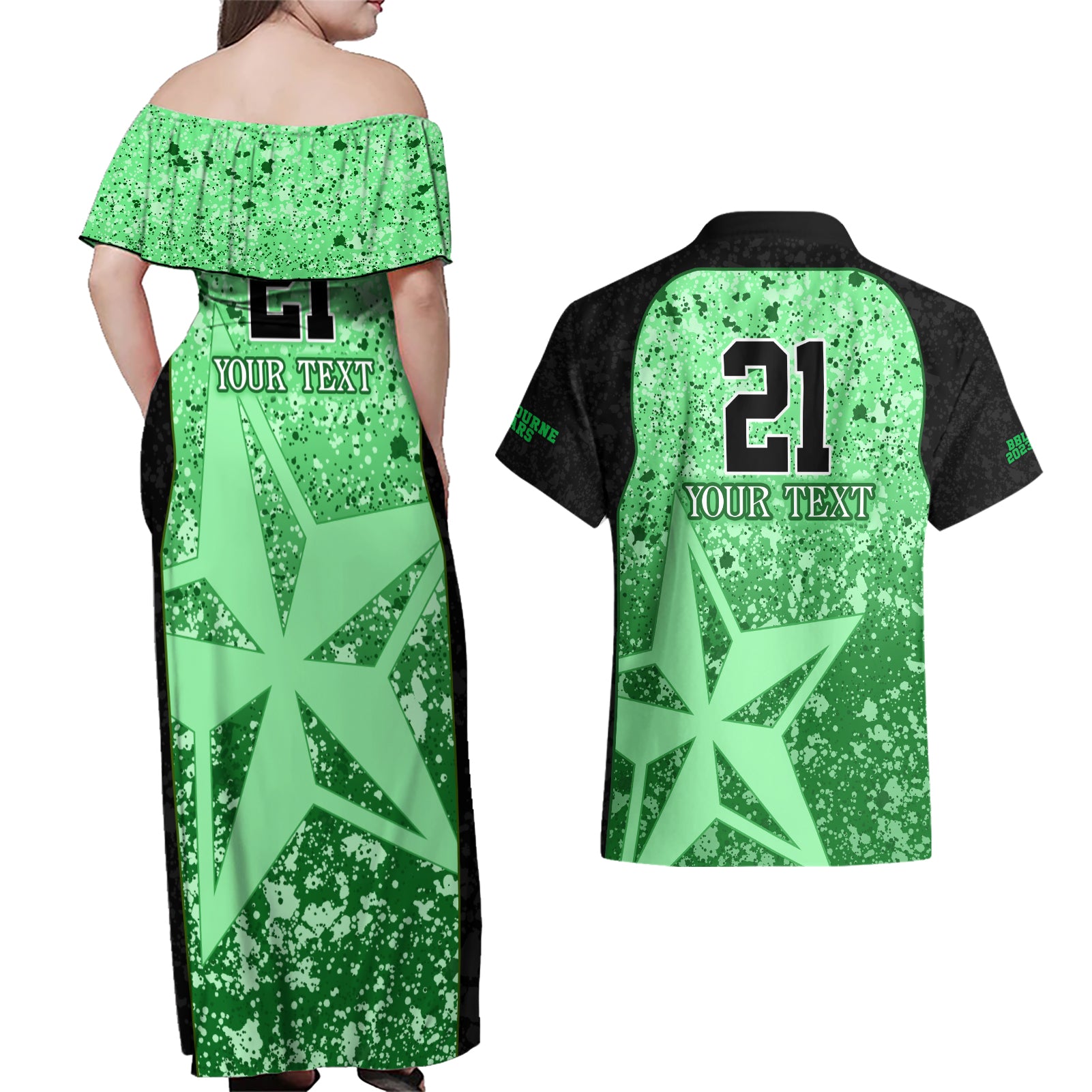 melbourne-stars-custom-couples-matching-off-shoulder-maxi-dress-and-hawaiian-shirt-bbl-cricket-team-2024