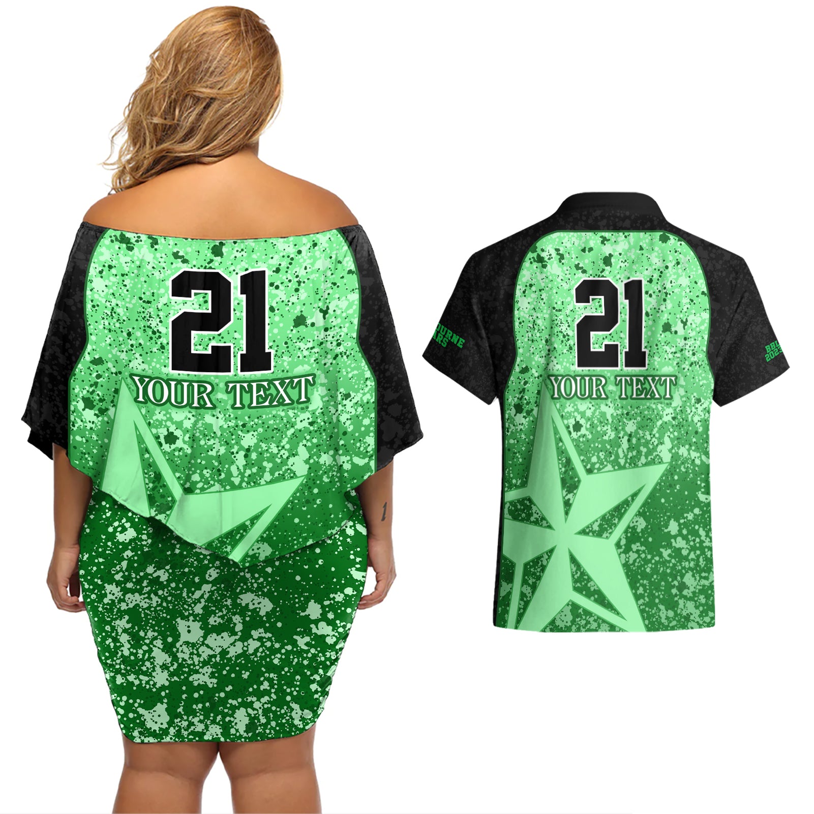 melbourne-stars-custom-couples-matching-off-shoulder-short-dress-and-hawaiian-shirt-bbl-cricket-team-2024
