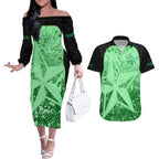 melbourne-stars-custom-couples-matching-off-the-shoulder-long-sleeve-dress-and-hawaiian-shirt-bbl-cricket-team-2024