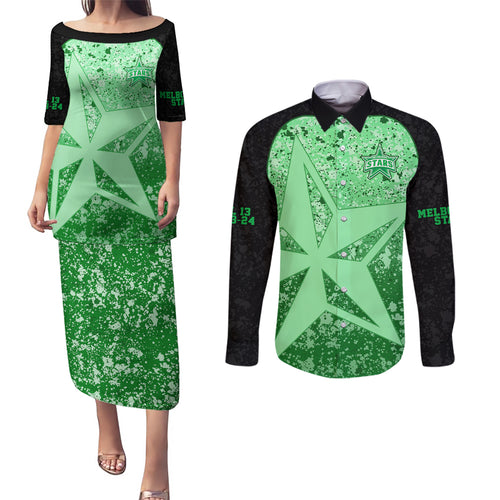 melbourne-stars-custom-couples-matching-puletasi-dress-and-long-sleeve-button-shirt-bbl-cricket-team-2024