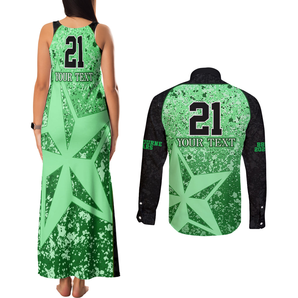 melbourne-stars-custom-couples-matching-tank-maxi-dress-and-long-sleeve-button-shirt-bbl-cricket-team-2024