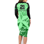 melbourne-stars-custom-family-matching-long-sleeve-bodycon-dress-and-hawaiian-shirt-bbl-cricket-team-2024