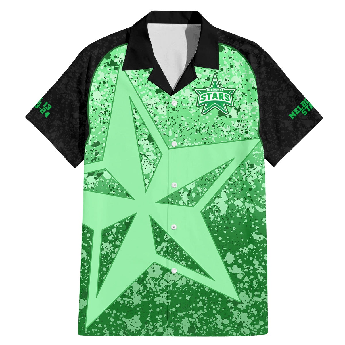 melbourne-stars-custom-family-matching-mermaid-dress-and-hawaiian-shirt-bbl-cricket-team-2024