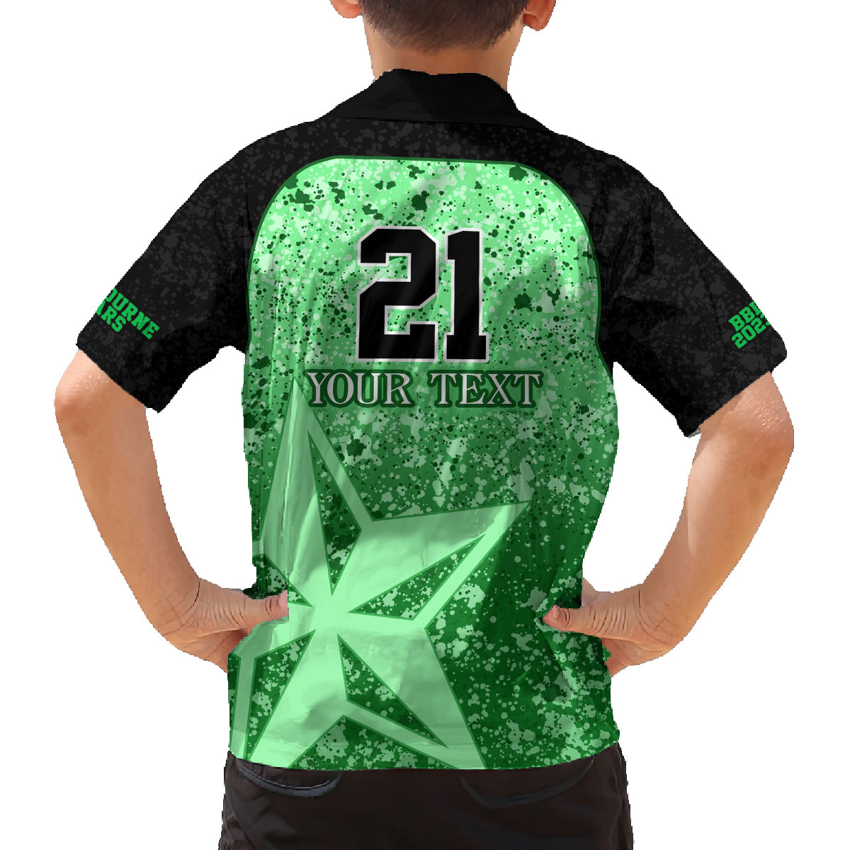 melbourne-stars-custom-family-matching-off-shoulder-short-dress-and-hawaiian-shirt-bbl-cricket-team-2024