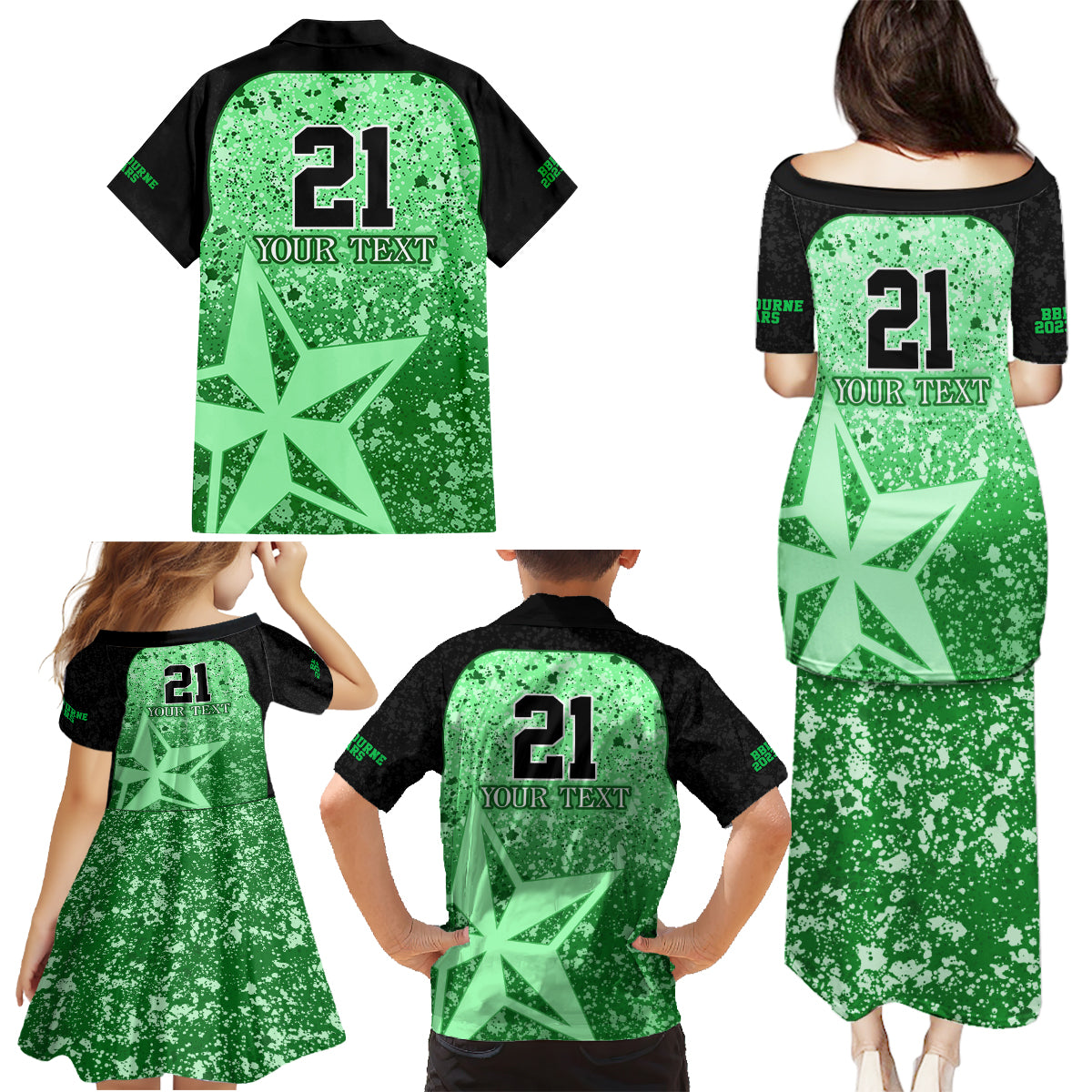 melbourne-stars-custom-family-matching-puletasi-dress-and-hawaiian-shirt-bbl-cricket-team-2024