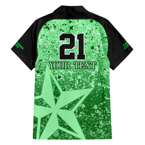 melbourne-stars-custom-family-matching-short-sleeve-bodycon-dress-and-hawaiian-shirt-bbl-cricket-team-2024