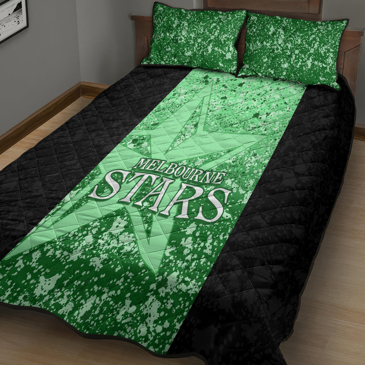 melbourne-stars-custom-quilt-bed-set-bbl-cricket-team-2024