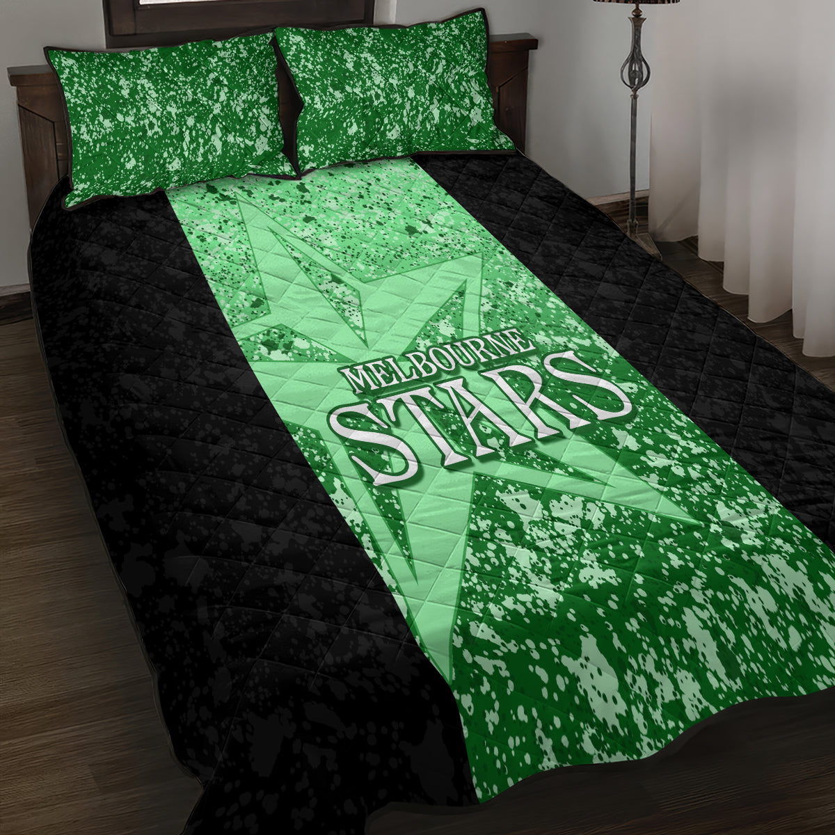 melbourne-stars-custom-quilt-bed-set-bbl-cricket-team-2024