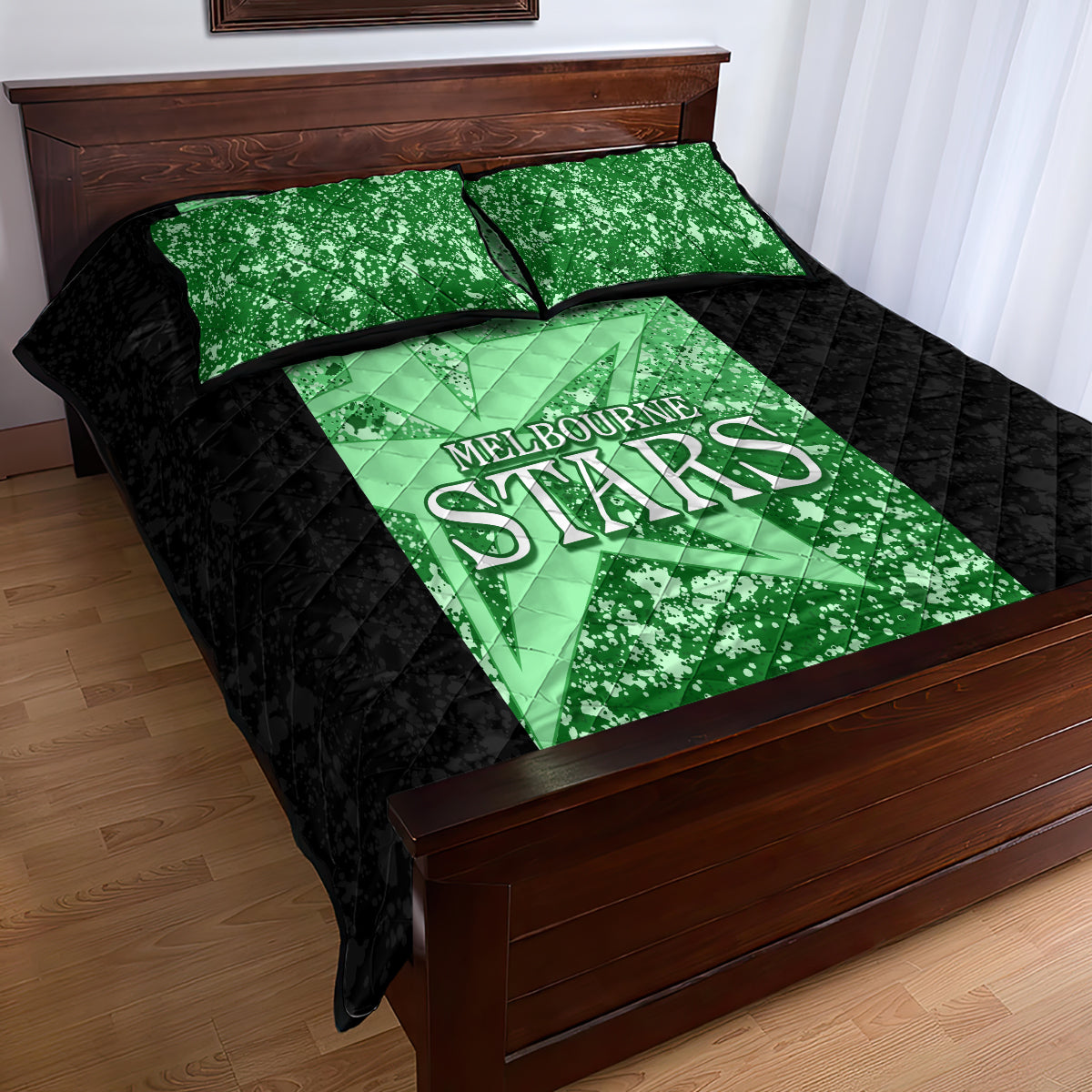 melbourne-stars-custom-quilt-bed-set-bbl-cricket-team-2024