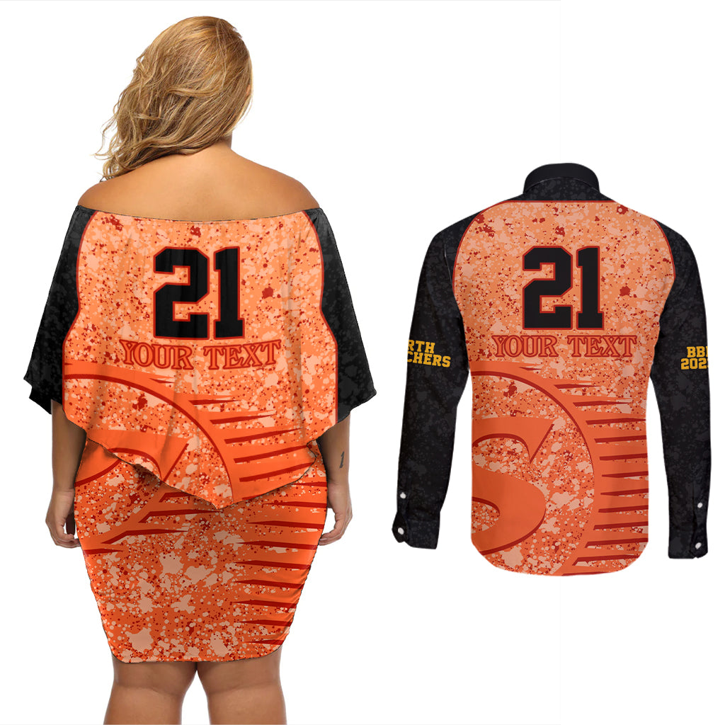 perth-scorchers-custom-couples-matching-off-shoulder-short-dress-and-long-sleeve-button-shirt-bbl-cricket-team-2024