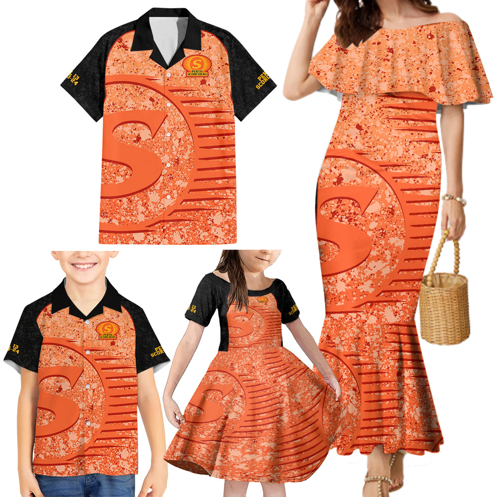 perth-scorchers-custom-family-matching-mermaid-dress-and-hawaiian-shirt-bbl-cricket-team-2024