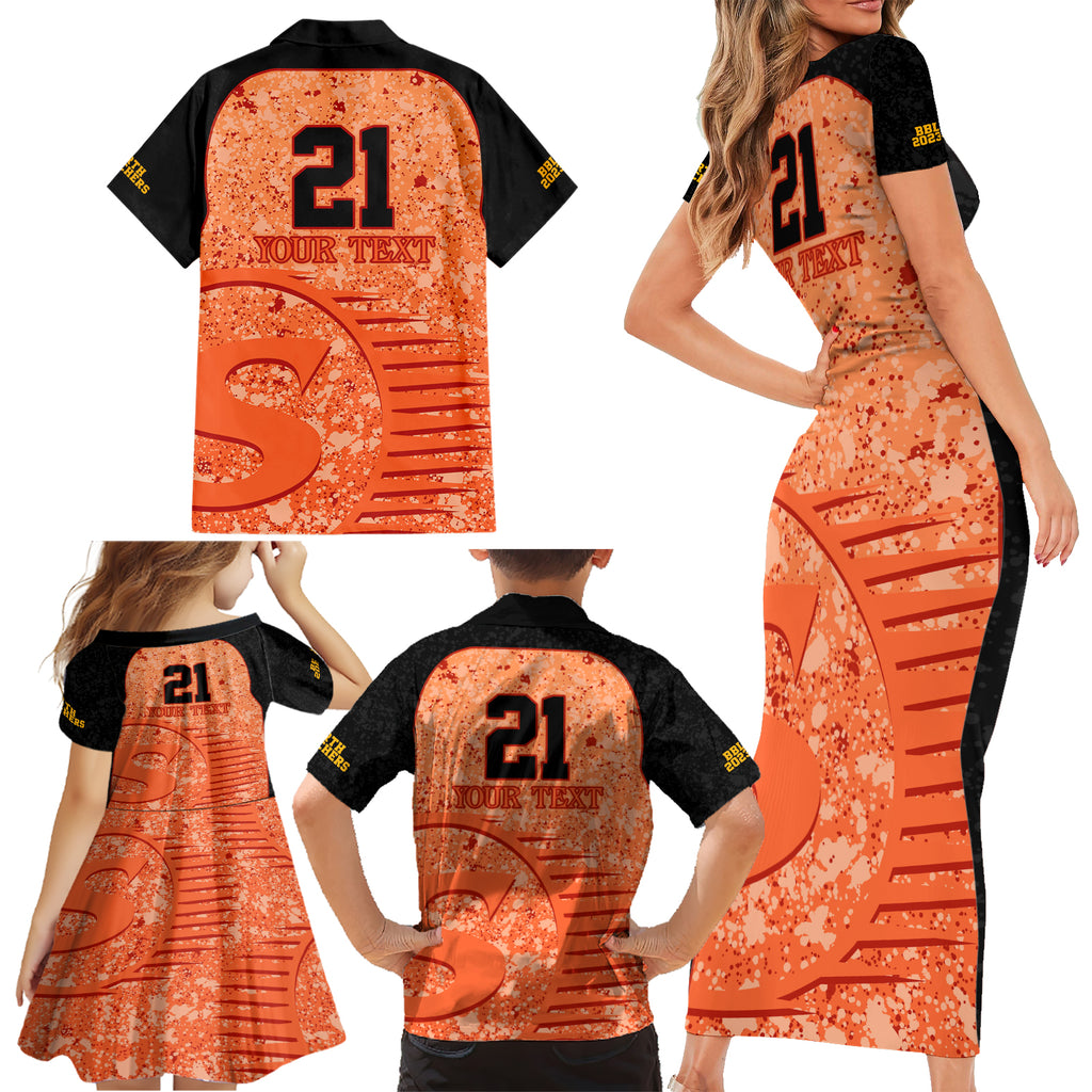 perth-scorchers-custom-family-matching-short-sleeve-bodycon-dress-and-hawaiian-shirt-bbl-cricket-team-2024