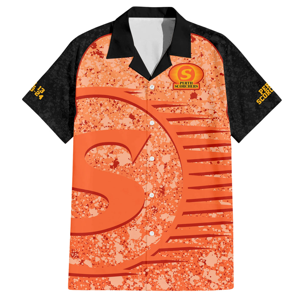 perth-scorchers-custom-family-matching-short-sleeve-bodycon-dress-and-hawaiian-shirt-bbl-cricket-team-2024