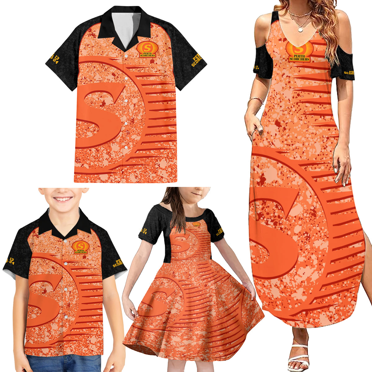 perth-scorchers-custom-family-matching-summer-maxi-dress-and-hawaiian-shirt-bbl-cricket-team-2024