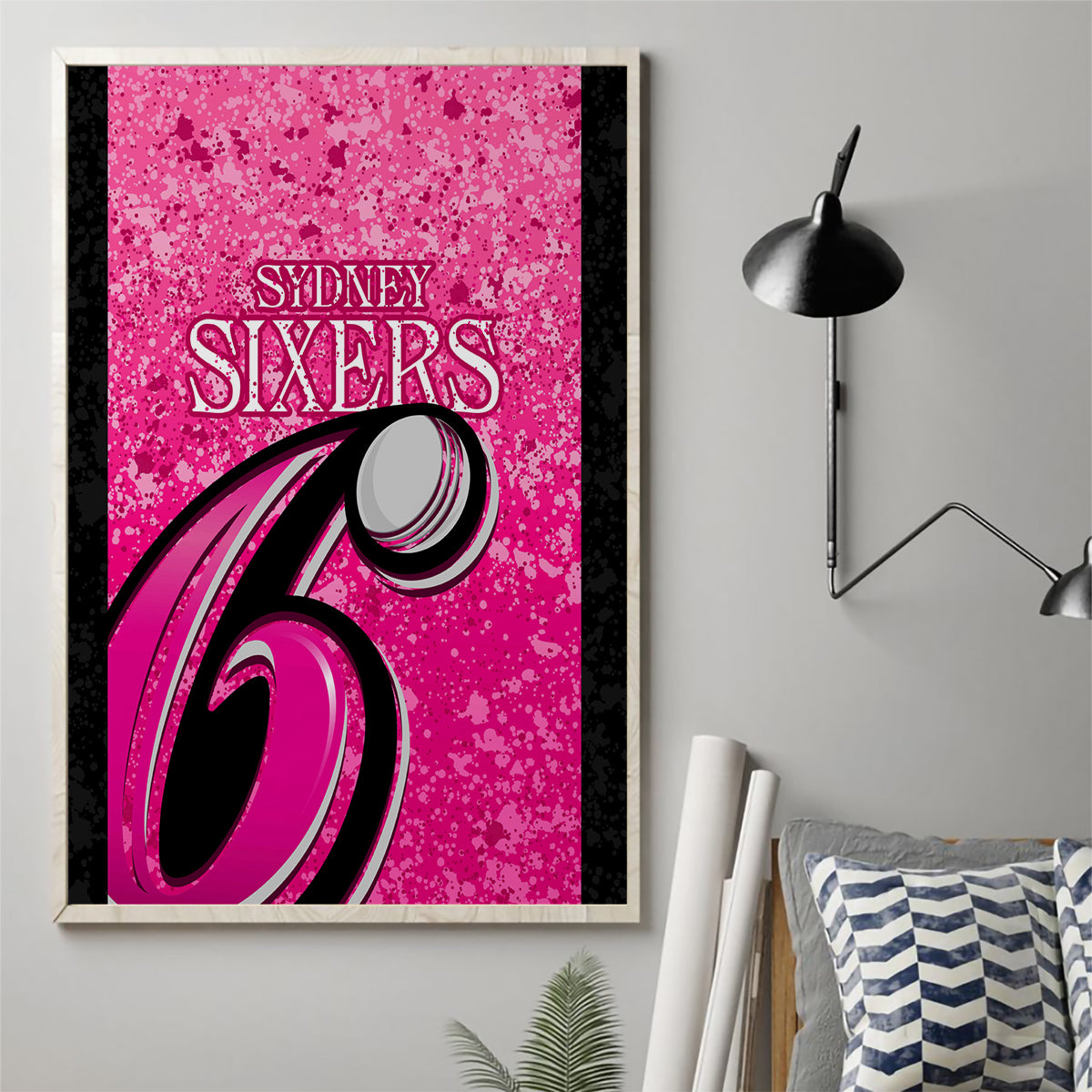 sydney-sixers-custom-canvas-wall-art-bbl-cricket-team-2024