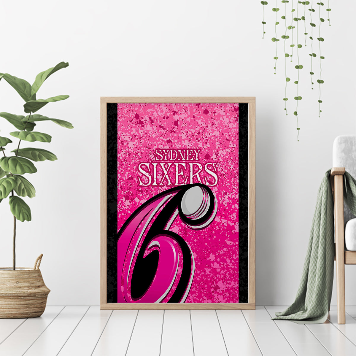 sydney-sixers-custom-canvas-wall-art-bbl-cricket-team-2024